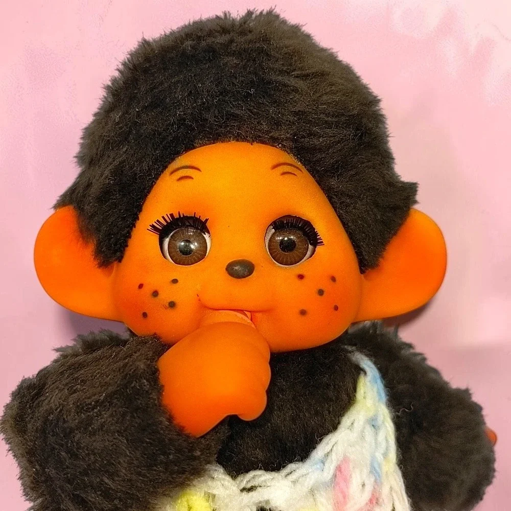 VTG 70s 1st Gen Toho Sekiguchi Monchhichi Sleepy Eyes Thumb Sucking Monkey Plush